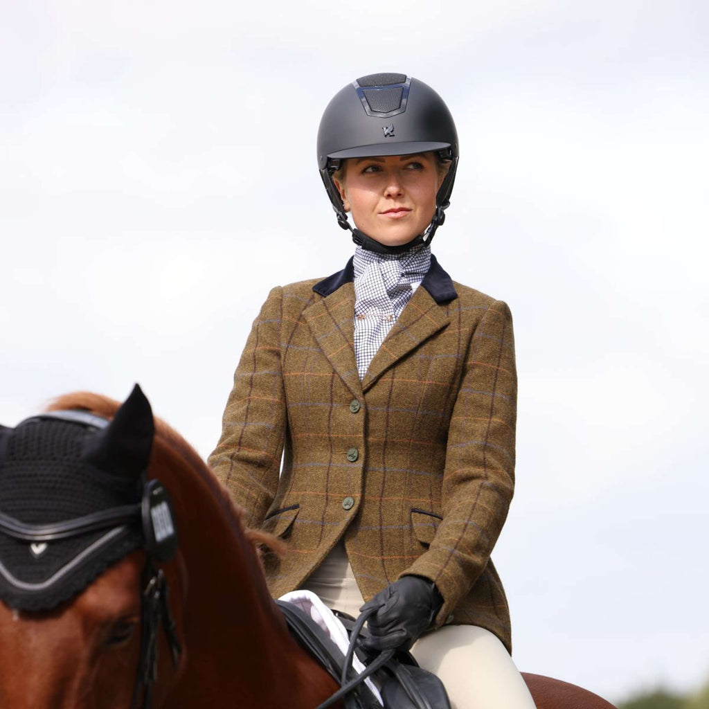 Aubrion by Shires Giacca da Competizione Saratoga Rovere Marrone Check