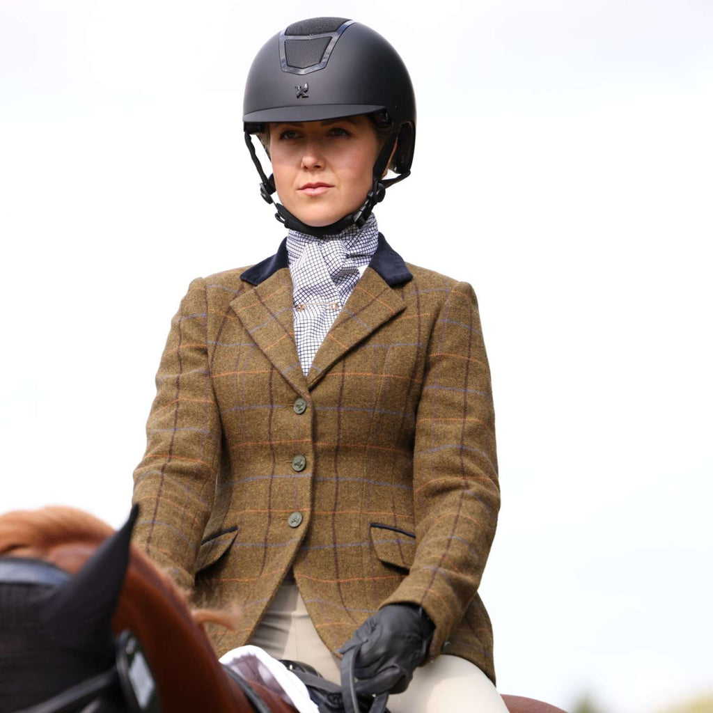Aubrion by Shires Giacca da Competizione Saratoga Rovere Marrone Check