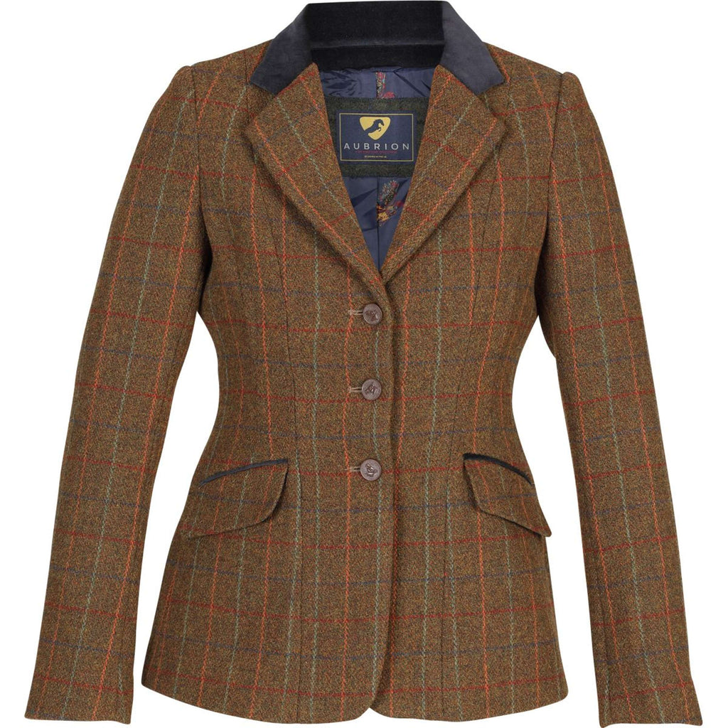 Aubrion by Shires Giacca da Competizione Saratoga Ruggine Check