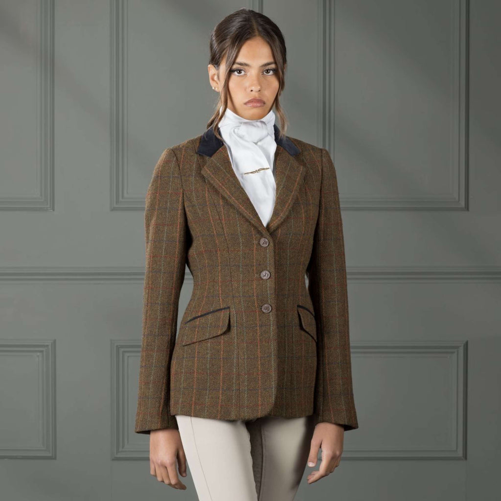 Aubrion by Shires Giacca da Competizione Saratoga Ruggine Check