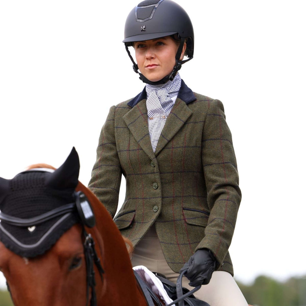 Aubrion by Shires Giacca da Competizione Saratoga Spruce Verde Check