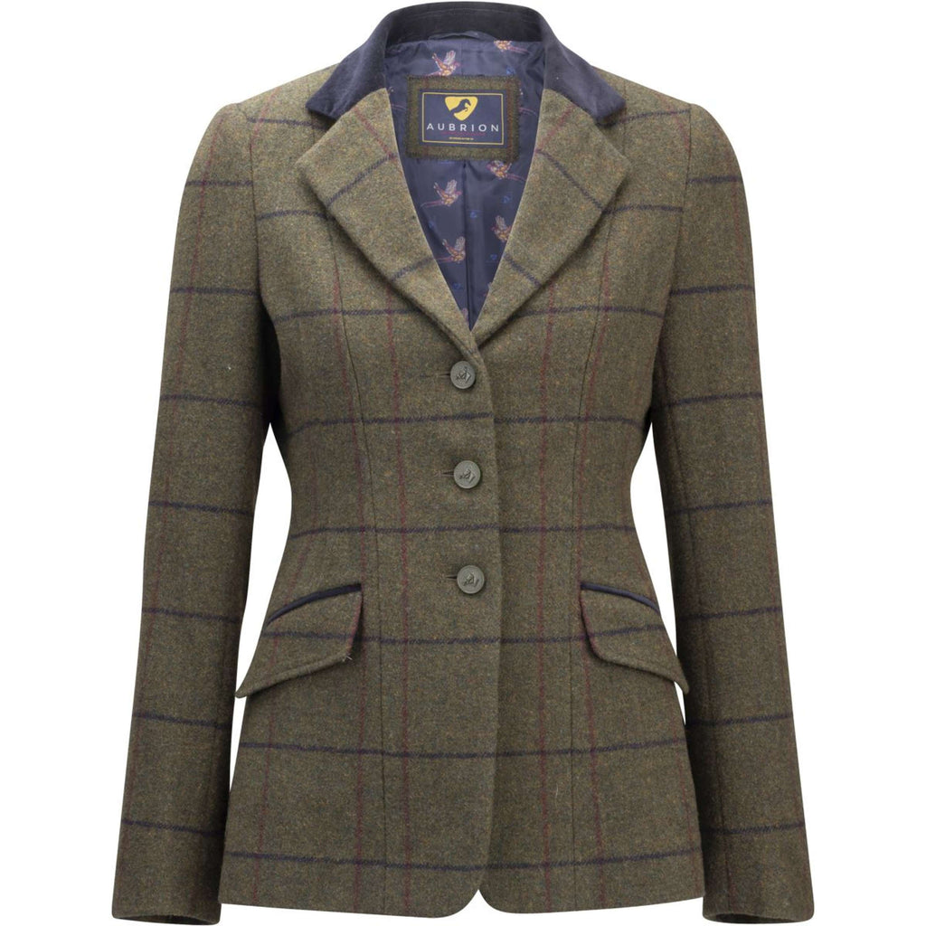 Aubrion by Shires Giacca da Competizione Saratoga Spruce Verde Check