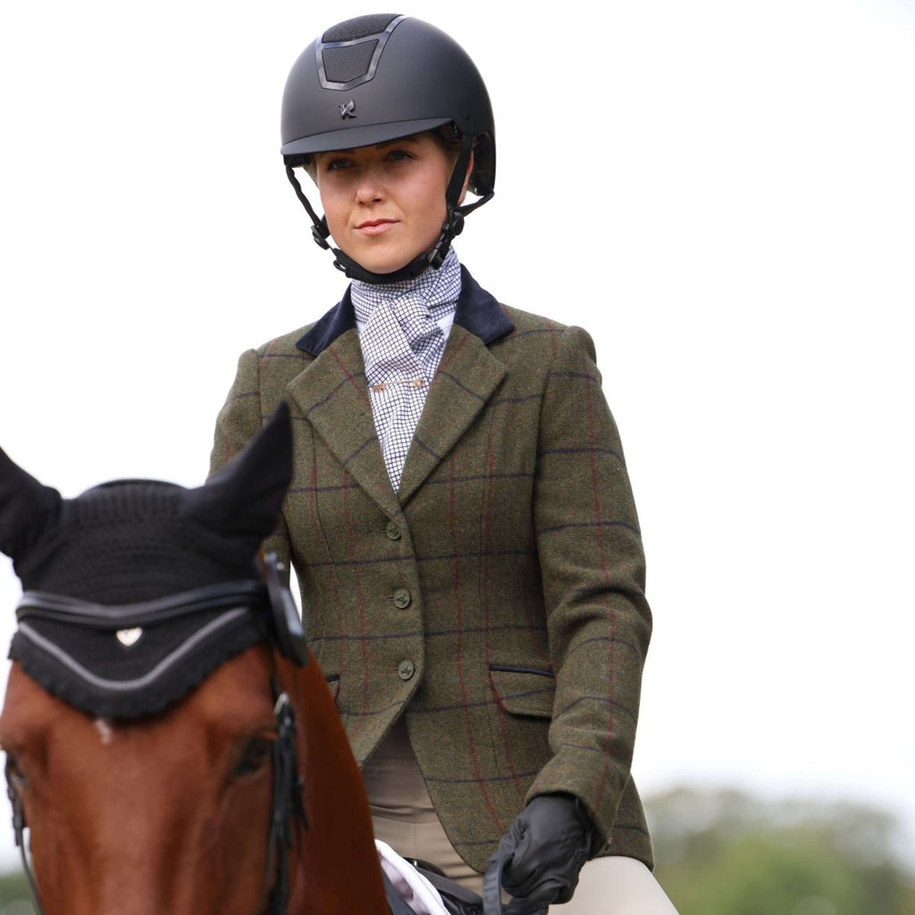 Aubrion by Shires Giacca da Competizione Saratoga Spruce Verde Check