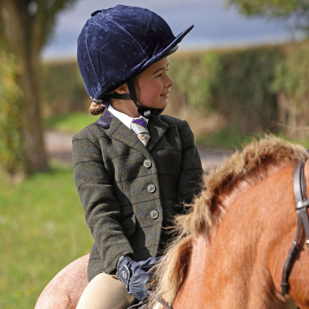 Aubrion by Shires Giacca da Competizione Saratoga Bambini Verde Scuro Check