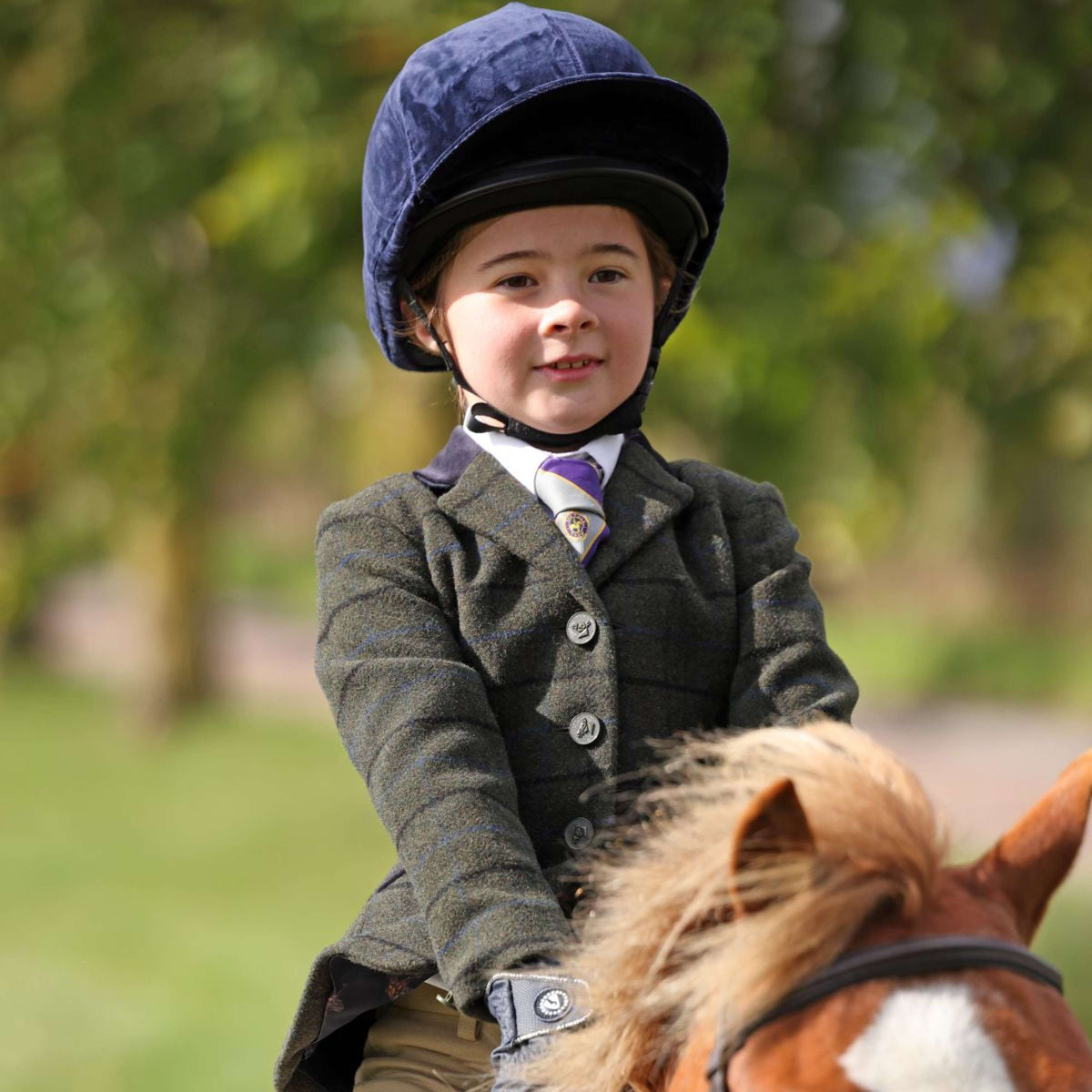 Aubrion by Shires Giacca da Competizione Saratoga Bambini Verde Scuro Check