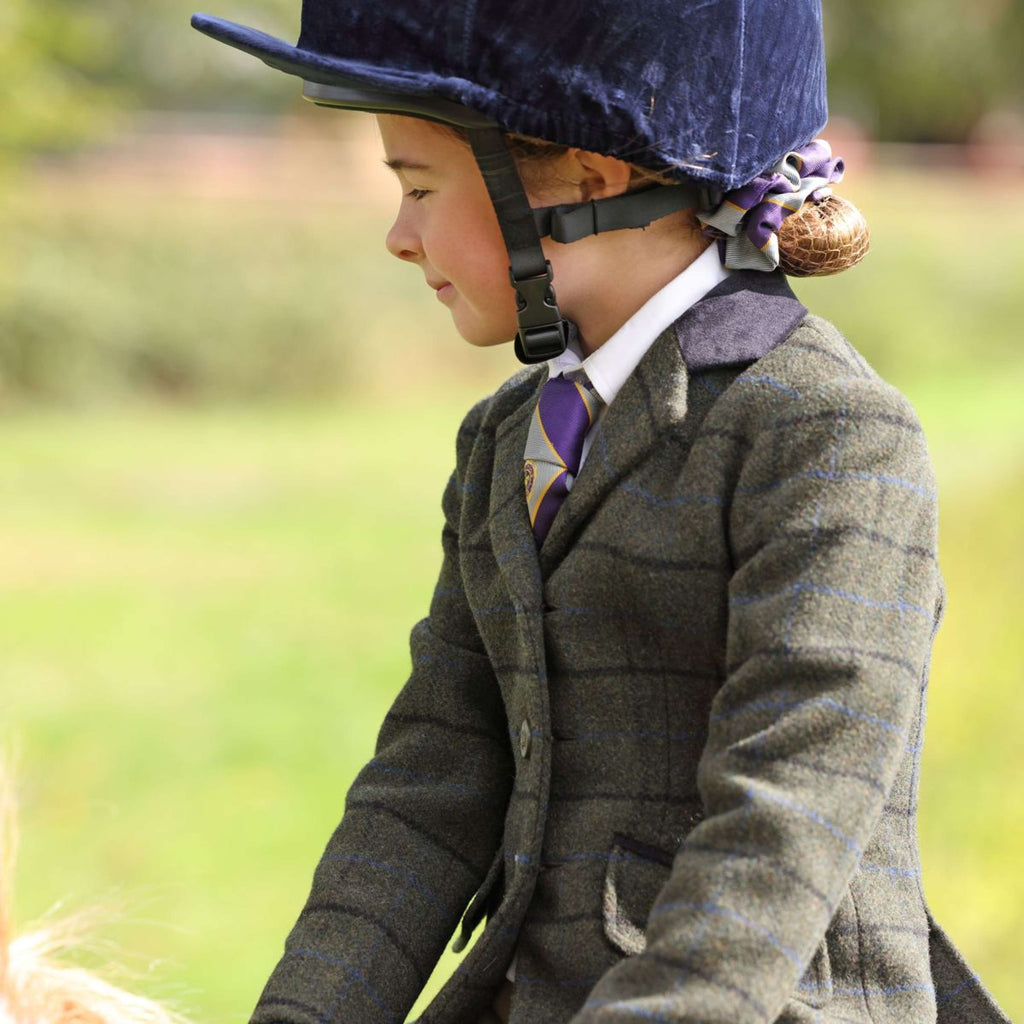 Aubrion by Shires Giacca da Competizione Saratoga Bambini Verde Scuro Check