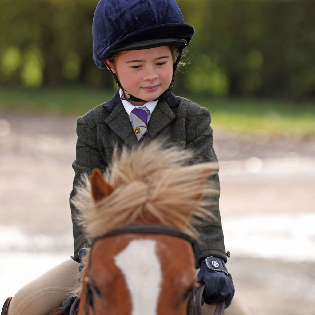 Aubrion by Shires Giacca da Competizione Saratoga Bambini Verde Scuro Check