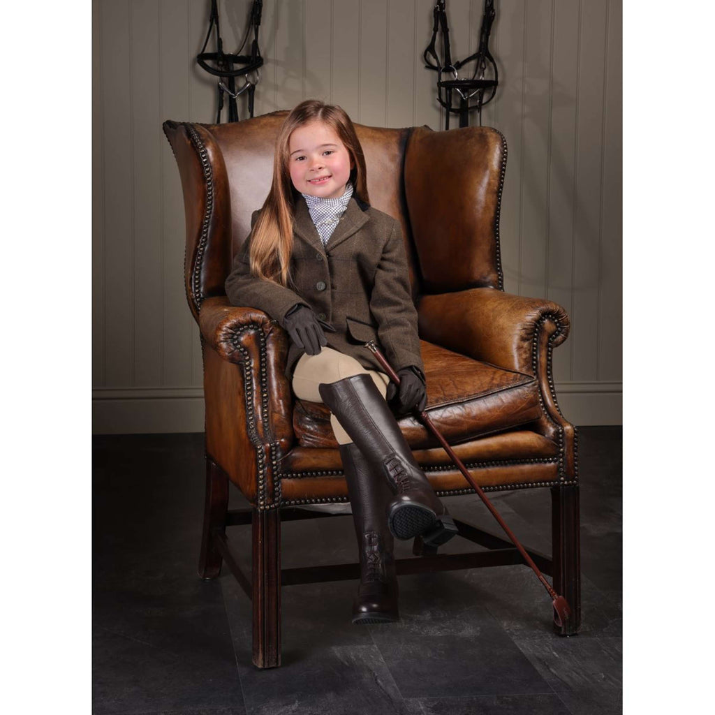 Aubrion by Shires Giacca da Competizione Saratoga Bambini Verde Check