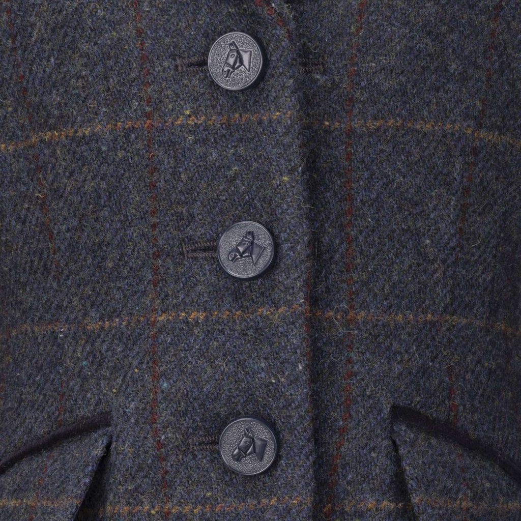 Aubrion by Shires Giacca da Competizione Saratoga Bambini Juniper Navy Check