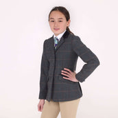 Aubrion by Shires Giacca da Competizione Saratoga Bambini Juniper Navy Check