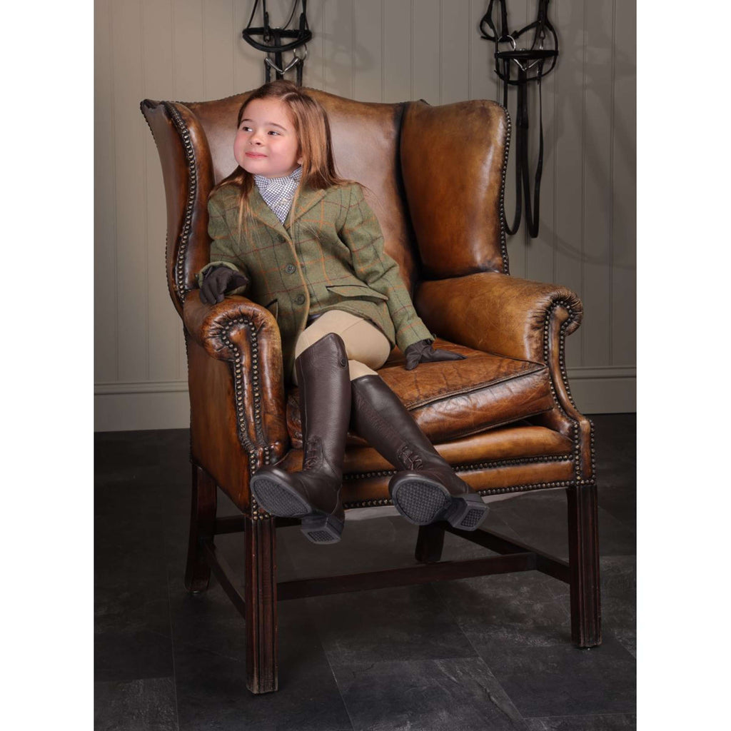 Aubrion by Shires Giacca da Competizione Saratoga Bambini Rosso/Giallo/Blu Check