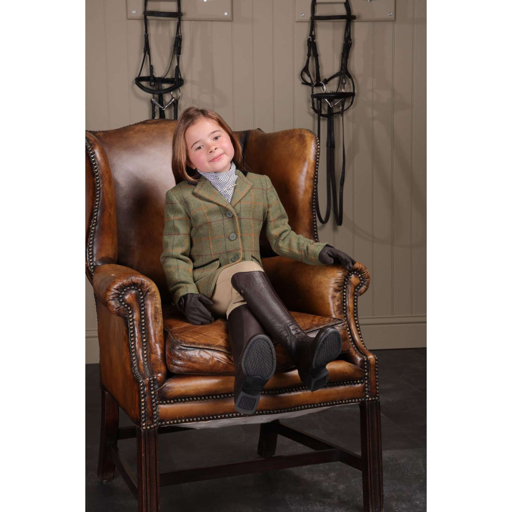Aubrion by Shires Giacca da Competizione Saratoga Bambini Rosso/Giallo/Blu Check