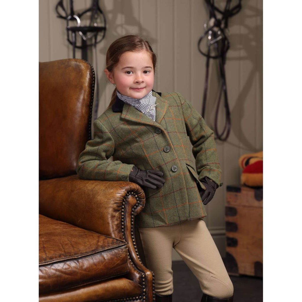 Aubrion by Shires Giacca da Competizione Saratoga Bambini Rosso/Giallo/Blu Check