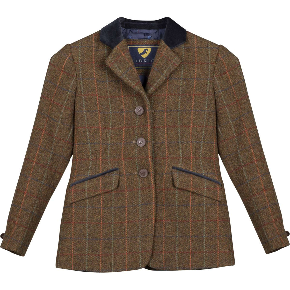 Aubrion by Shires Giacca da Competizione Saratoga Bambini Ruggine Check
