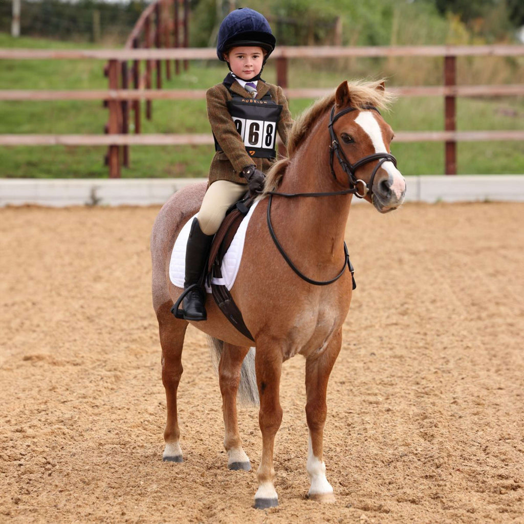 Aubrion by Shires Giacca da Competizione Saratoga Bambini Ruggine Check