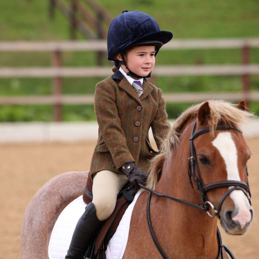 Aubrion by Shires Giacca da Competizione Saratoga Bambini Ruggine Check