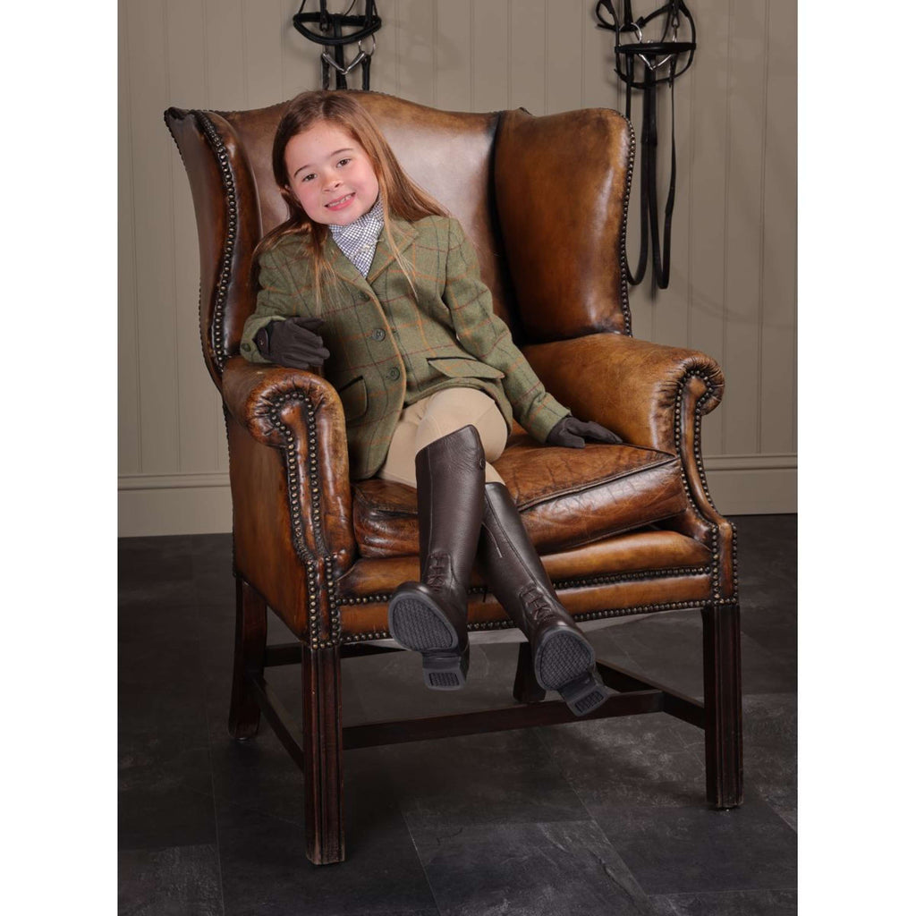 Aubrion by Shires Giacca da Competizione Saratoga Bambini Rosso/Giallo/Blu Check