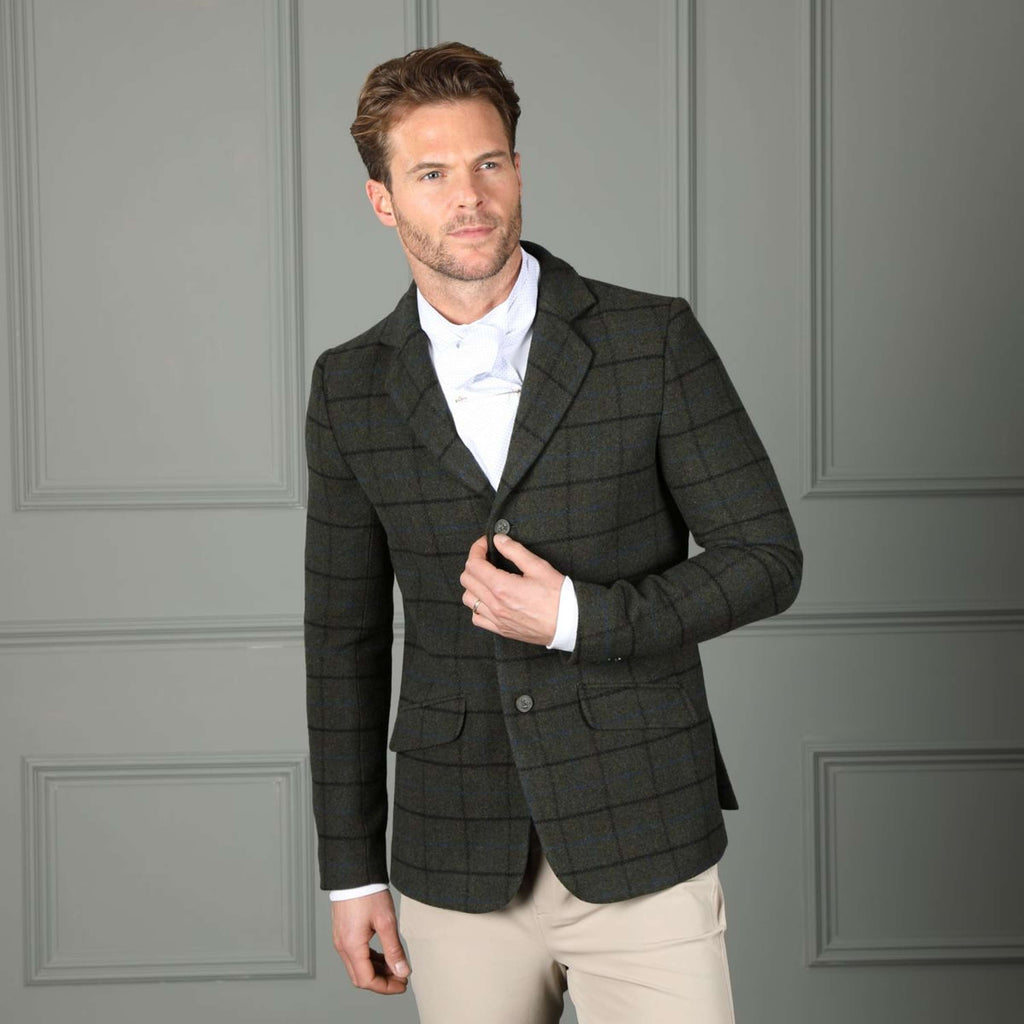 Aubrion by Shires Giacca da Competizione Saratoga Uomini Verde Scuro Check