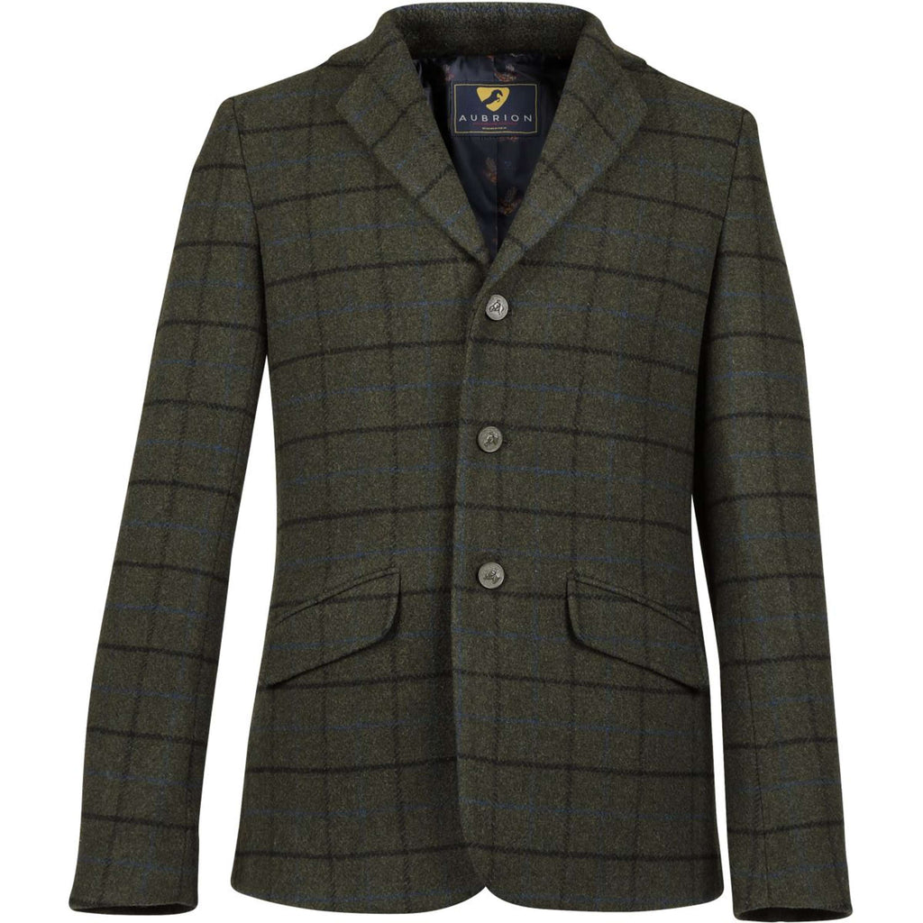 Aubrion by Shires Giacca da Competizione Saratoga Uomini Verde Scuro Check