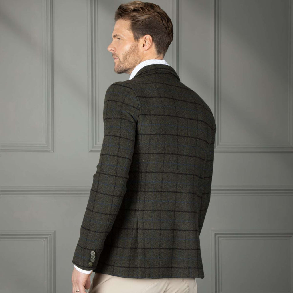 Aubrion by Shires Giacca da Competizione Saratoga Uomini Verde Scuro Check