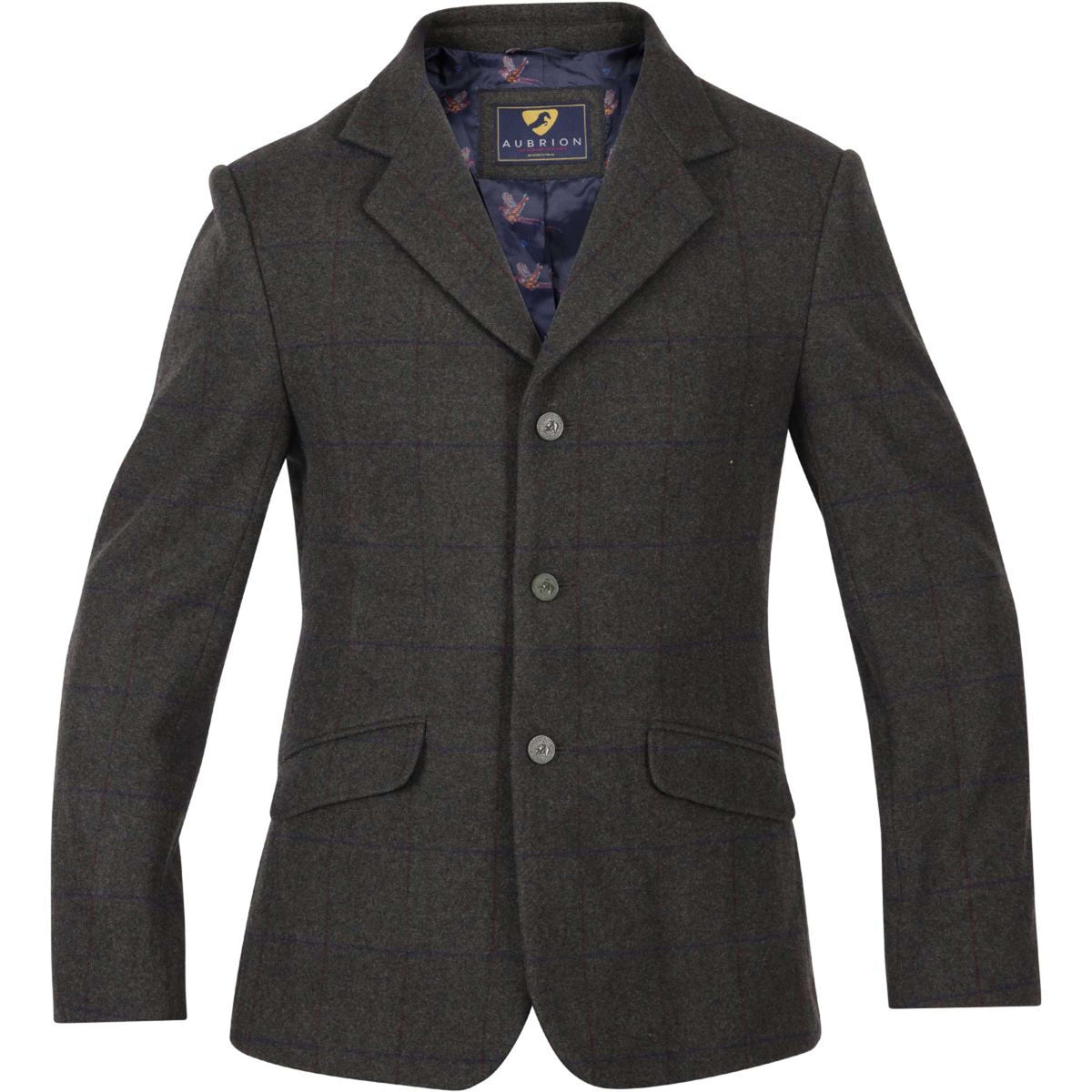 Aubrion by Shires Giacca da Competizione Saratoga Uomini Elm Verde Check