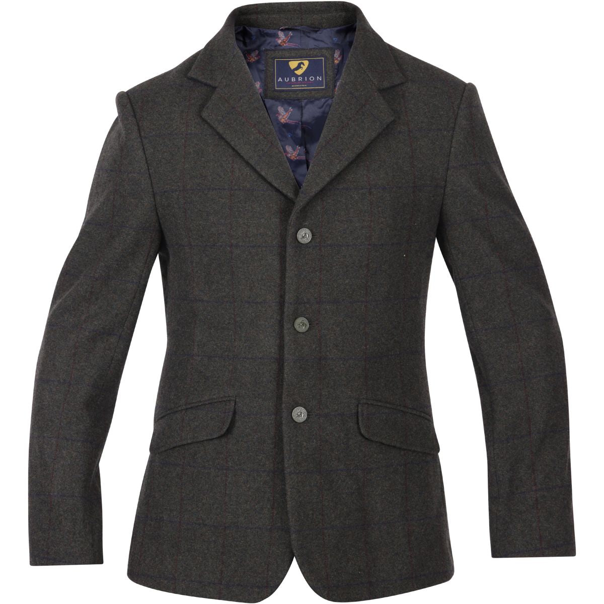 Aubrion by Shires Giacca da Competizione Saratoga Uomini Elm Verde Check