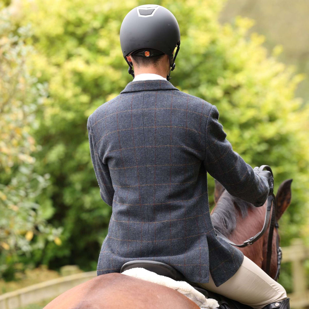 Aubrion by Shires Giacca da Competizione Saratoga Uomini Juniper Navy Check
