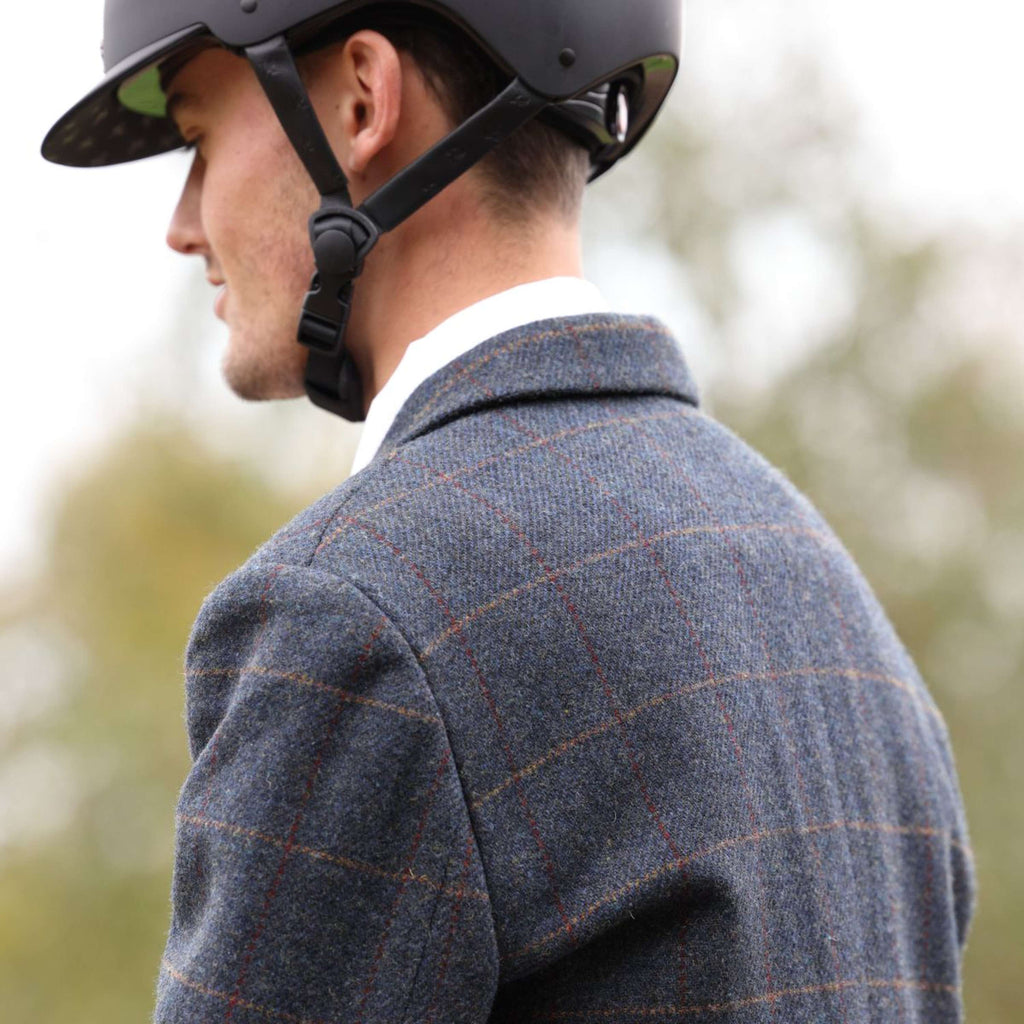 Aubrion by Shires Giacca da Competizione Saratoga Uomini Juniper Navy Check
