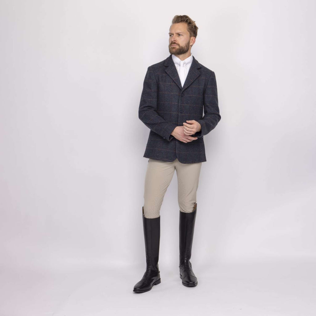 Aubrion by Shires Giacca da Competizione Saratoga Uomini Juniper Navy Check
