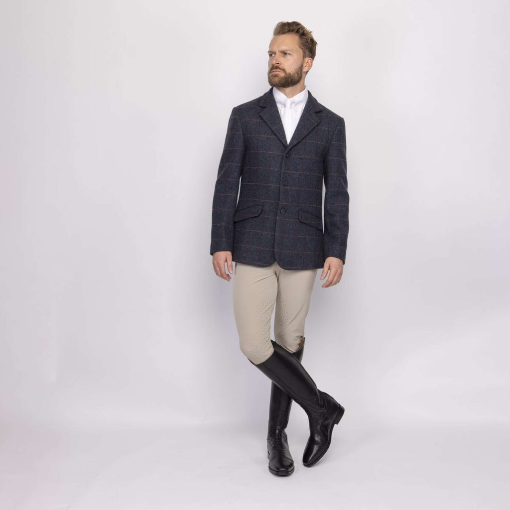 Aubrion by Shires Giacca da Competizione Saratoga Uomini Juniper Navy Check