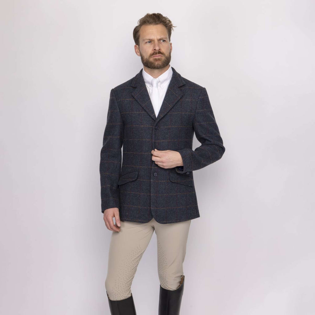 Aubrion by Shires Giacca da Competizione Saratoga Uomini Juniper Navy Check