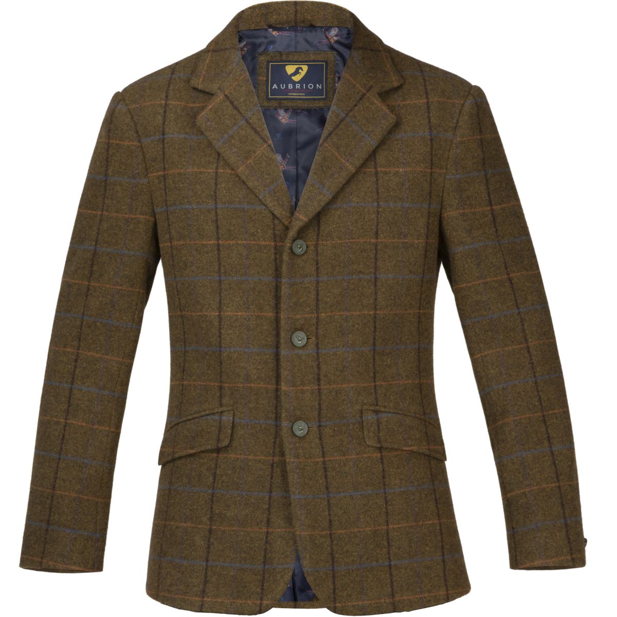 Aubrion by Shires Giacca da Competizione Saratoga Uomini Rovere Marrone Check