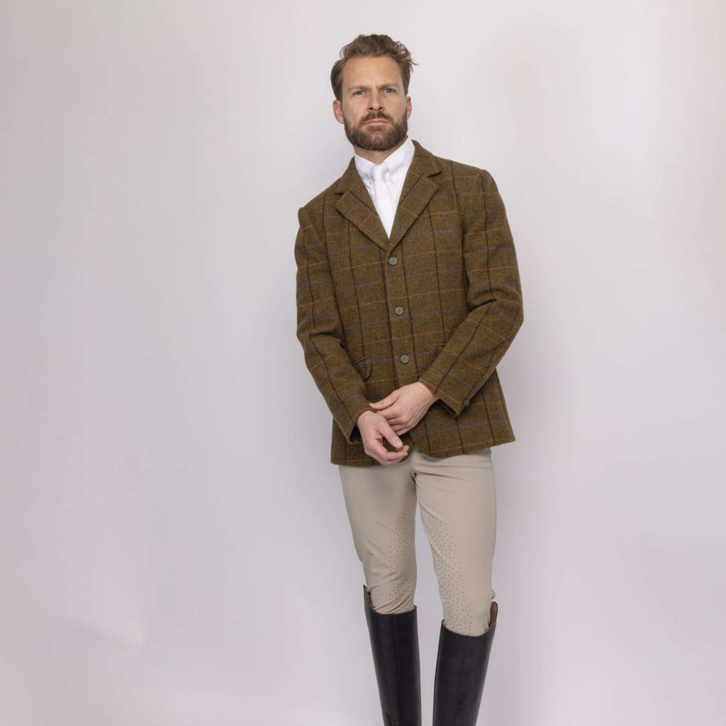 Aubrion by Shires Giacca da Competizione Saratoga Uomini Rovere Marrone Check