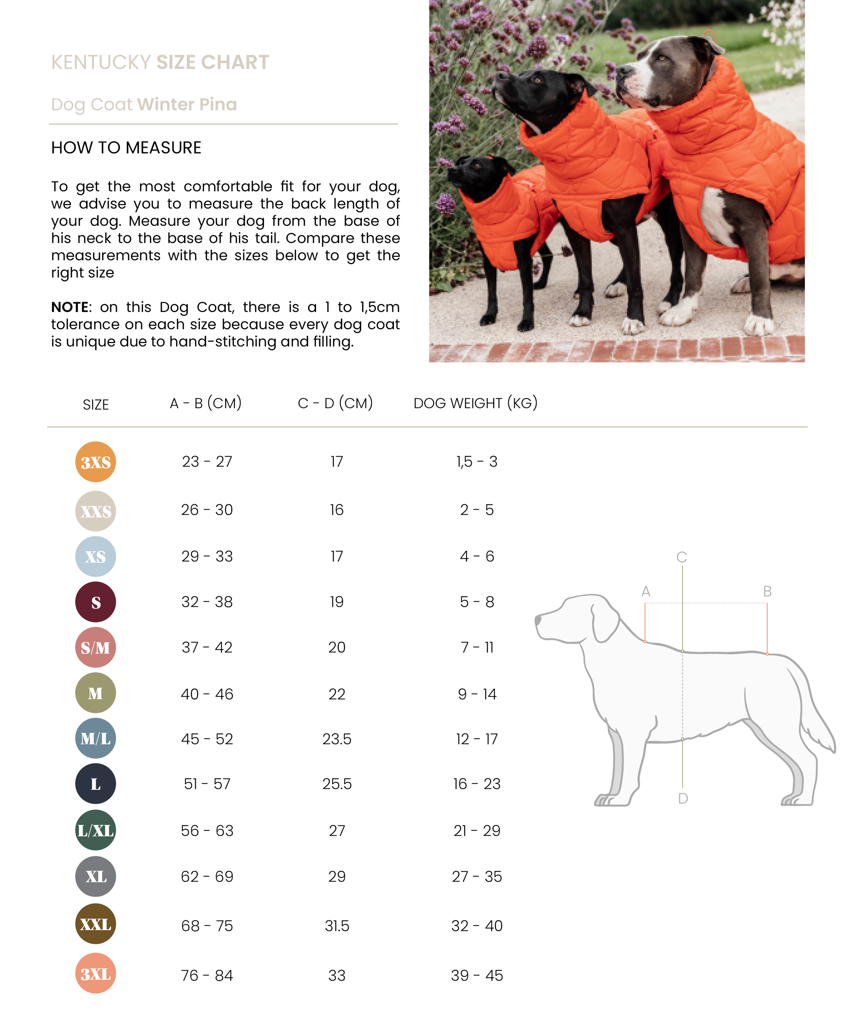 Kentucky Coperta per Cani Winter Pina Arancia