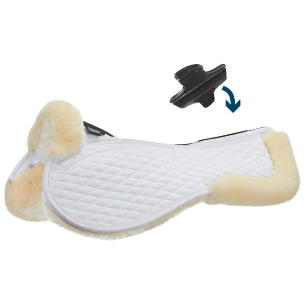 Stübben Sottosella Streamline Lambswool saltando Bianco