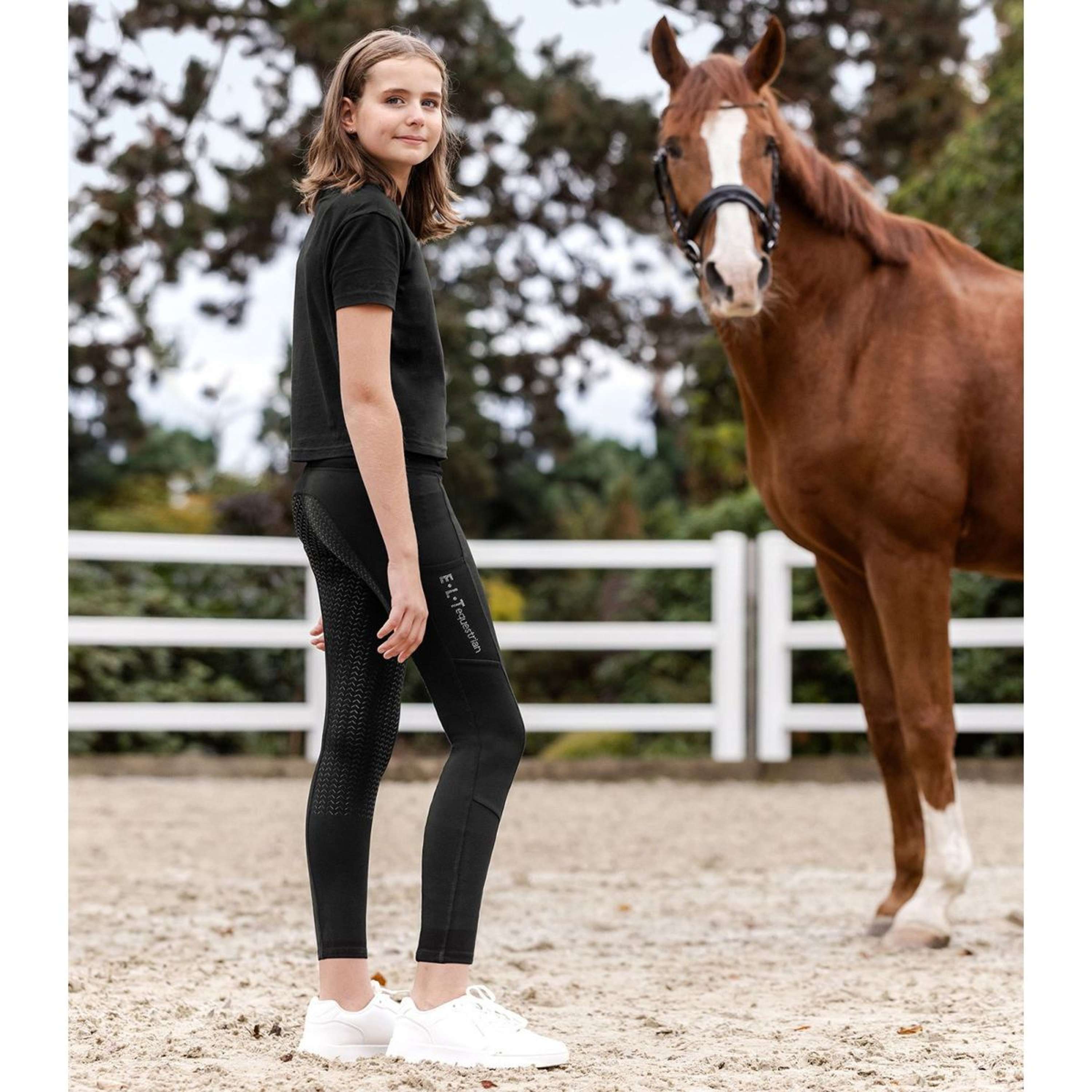 ELT Leggings da Equitazione Ella Glam Nero