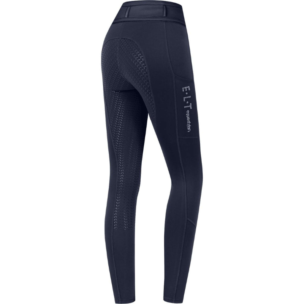ELT Leggings da Equitazione Ella Glam Blu notte