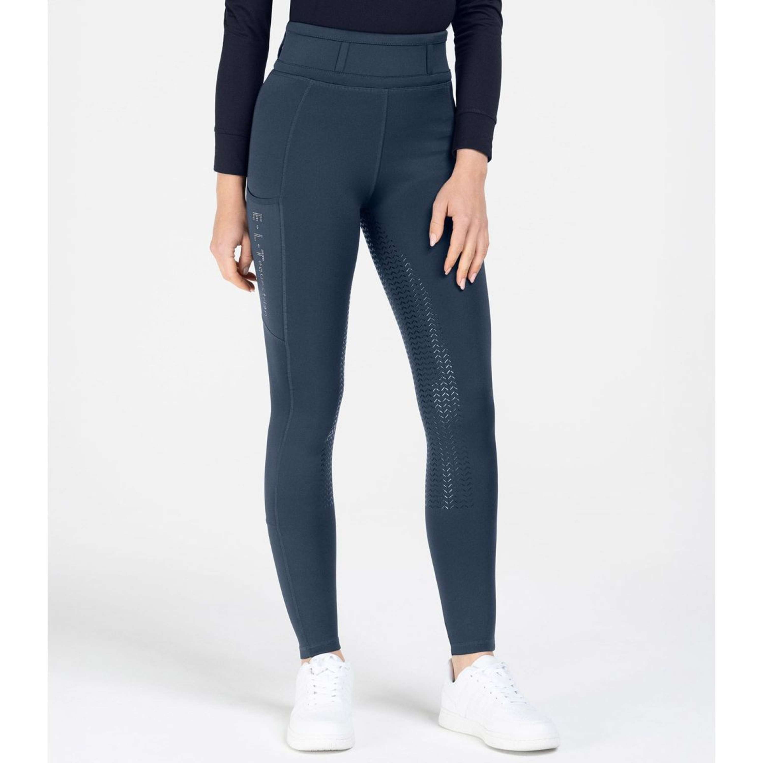 ELT Leggings da Equitazione Ella Glam Blu notte