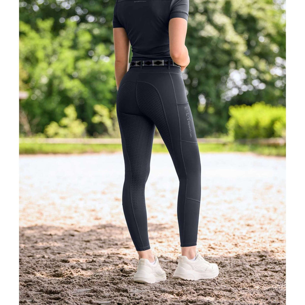 ELT Leggings da Equitazione Ella Glam Blu notte