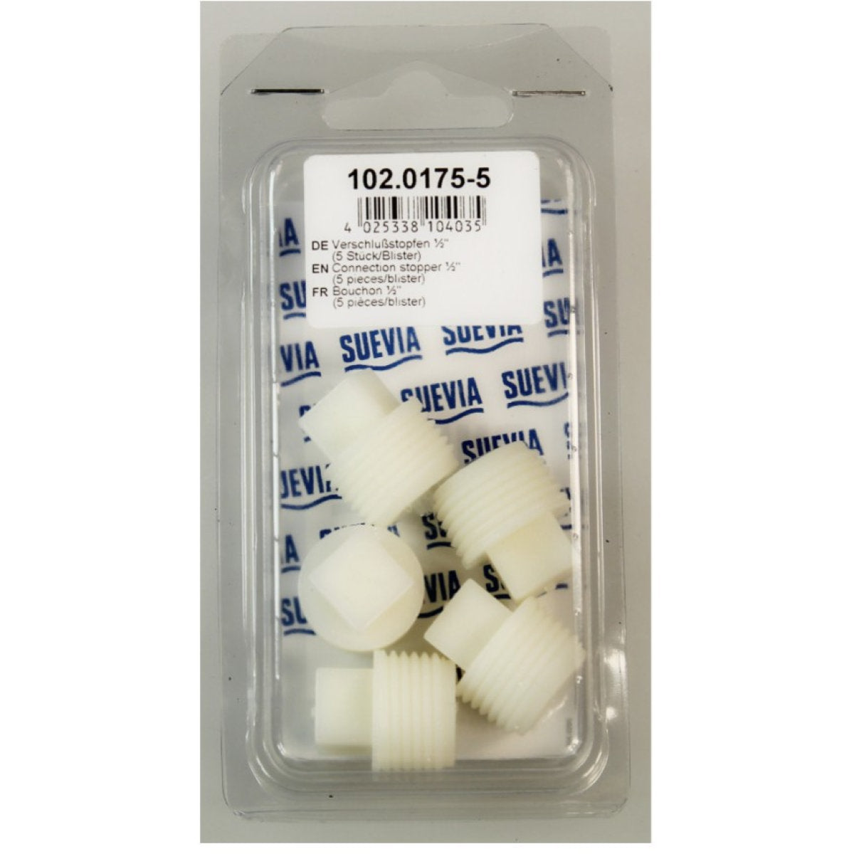 Suevia Tappo 0,5 5 Pezzi Bianco
