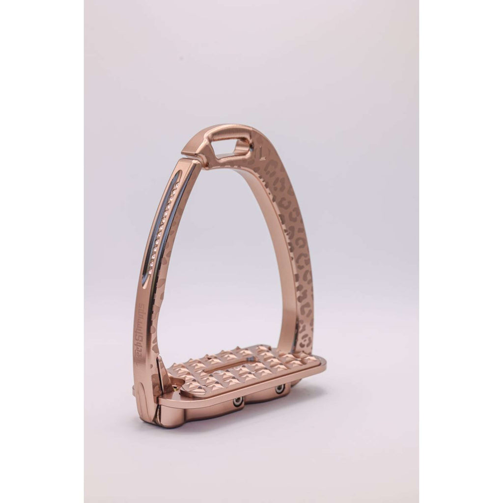 Tech Stirrups Staffe Venice Sloped EVO Leopard Rosegold