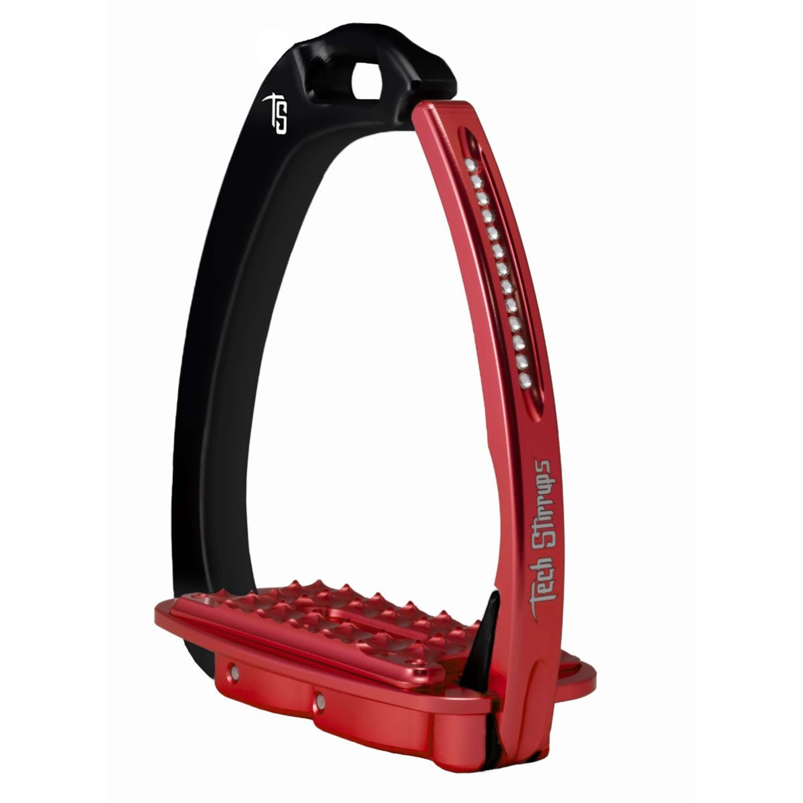 Tech Stirrups Staffe Venice Sloped Evo Swarovski Nero/Rosso Tech Stirrups Staffe Venice Sloped Evo Swarovski Nero/Rosso