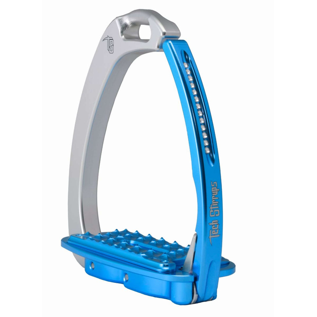 Tech Stirrups Staffe Venice Sloped Evo Swarovski Argento/Blu