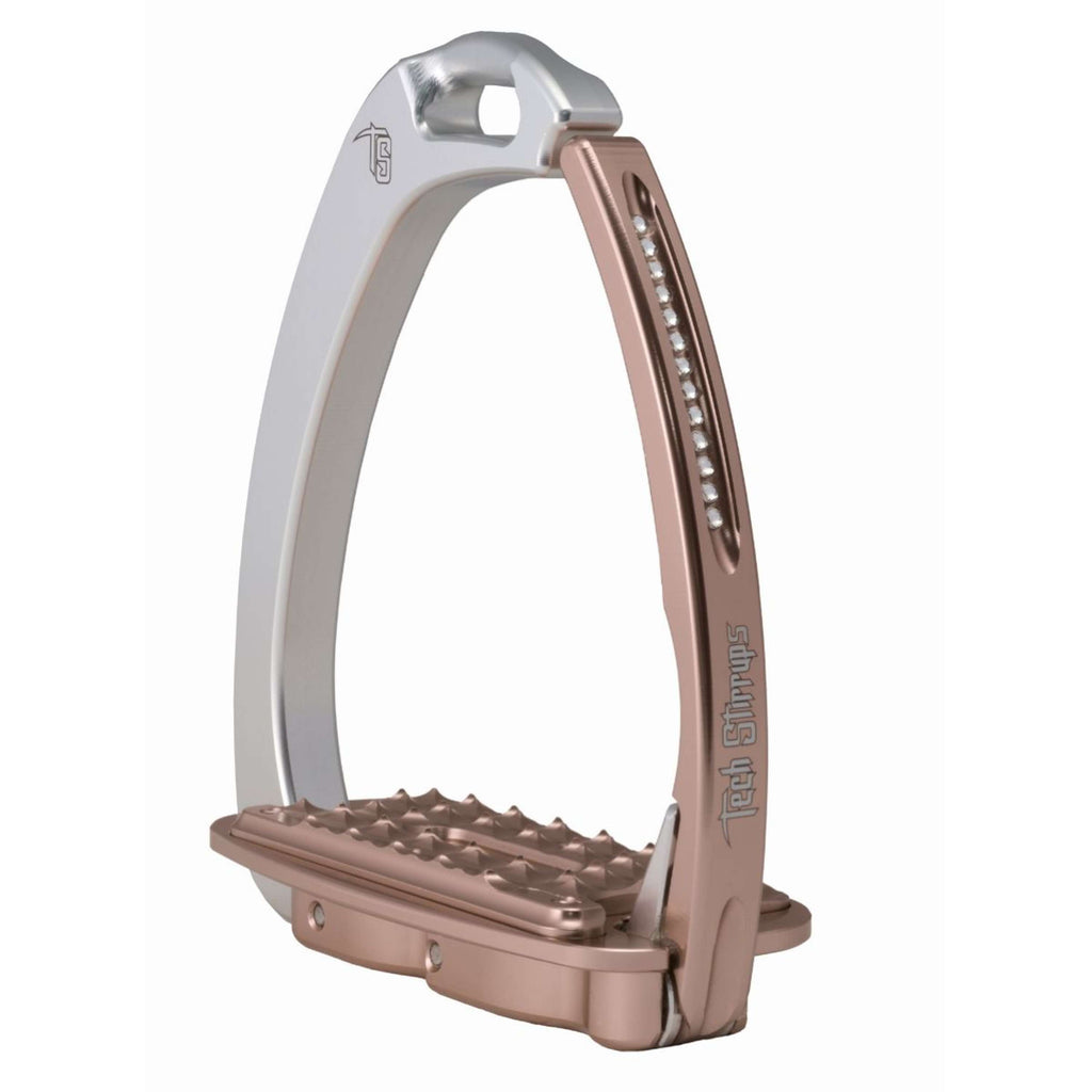 Tech Stirrups Staffe Venice Sloped Evo Swarovski Oro rosa/Argento