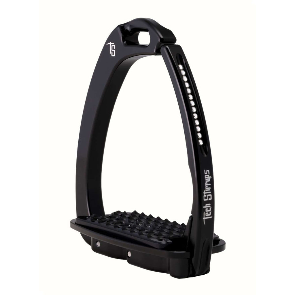Tech Stirrups Staffe Venice Sloped Evo Swarovski Nero