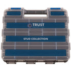 Trust scatola portaoggetti con borchie Blu