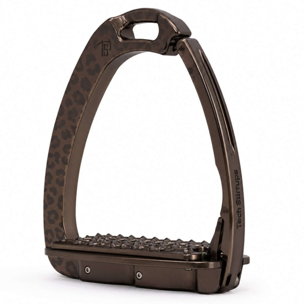 Tech Stirrups Staffe Venice Sloped EVO Leopard Brown