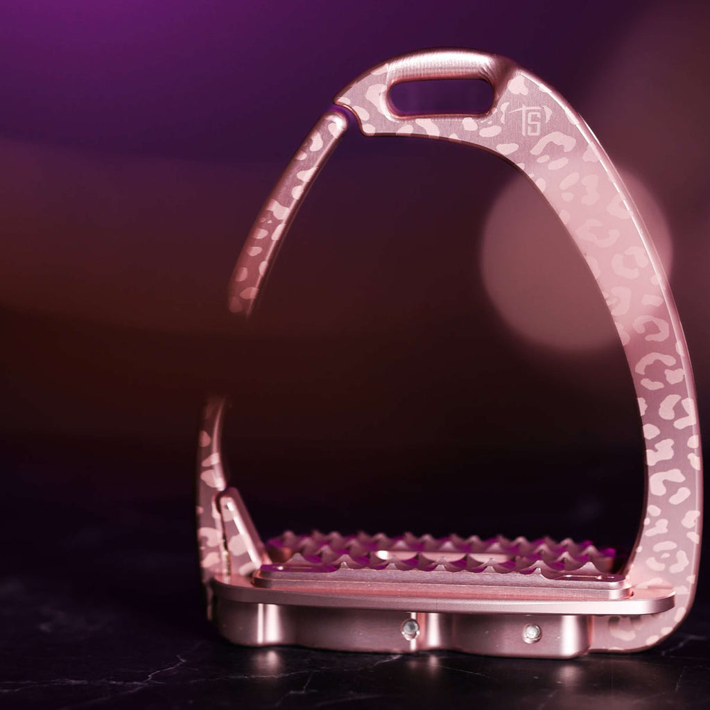 Tech Stirrups Staffe Venice Sloped EVO Leopard Rosegold