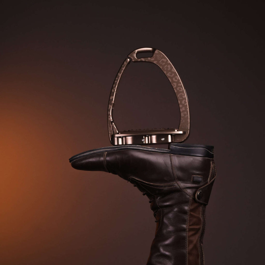 Tech Stirrups Staffe Venice Sloped EVO Leopard Brown