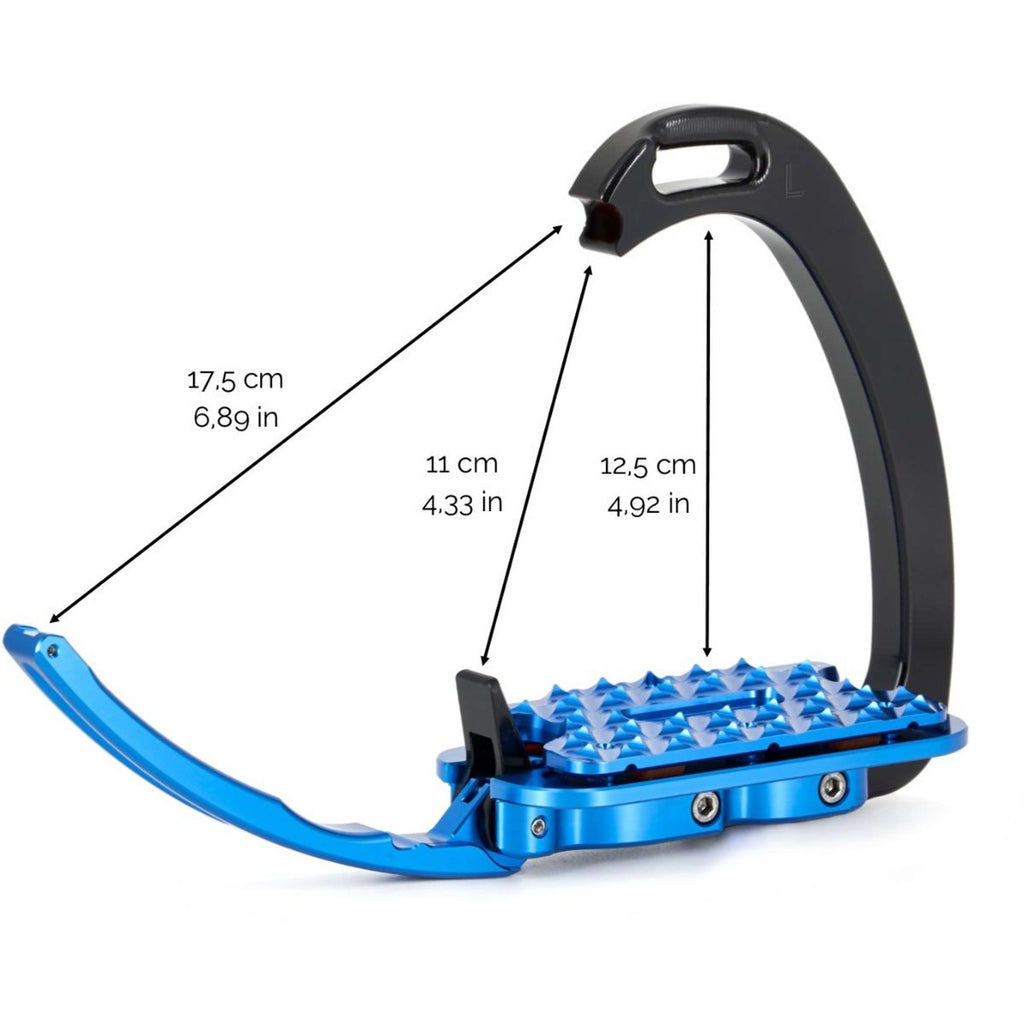 Tech Stirrups Staffe Venice Plus EVO Argento/Blu
